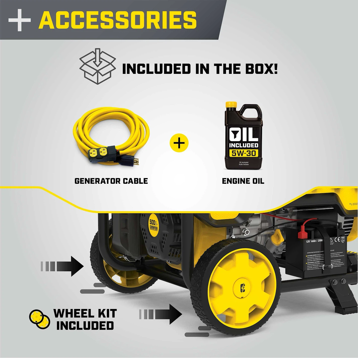 Champion 12500W Portable Generator - photo 3