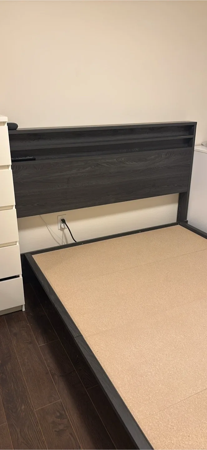 Double Bed Frame with Storage Headboard - photo 2
