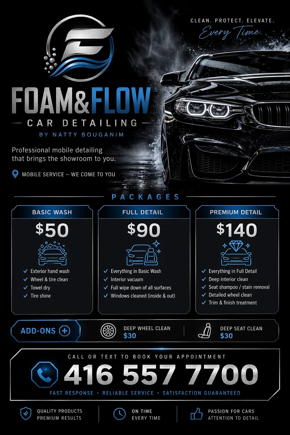 Foam & Flow Mobile Car Detailing Services