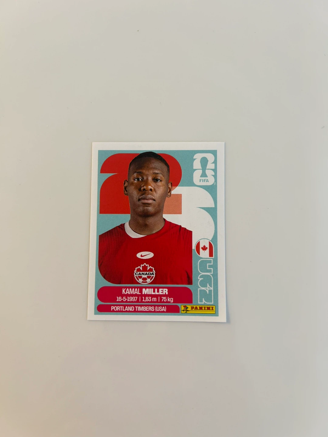 Panini FIFA World Cup 2026 Kamal Miller Trading Card