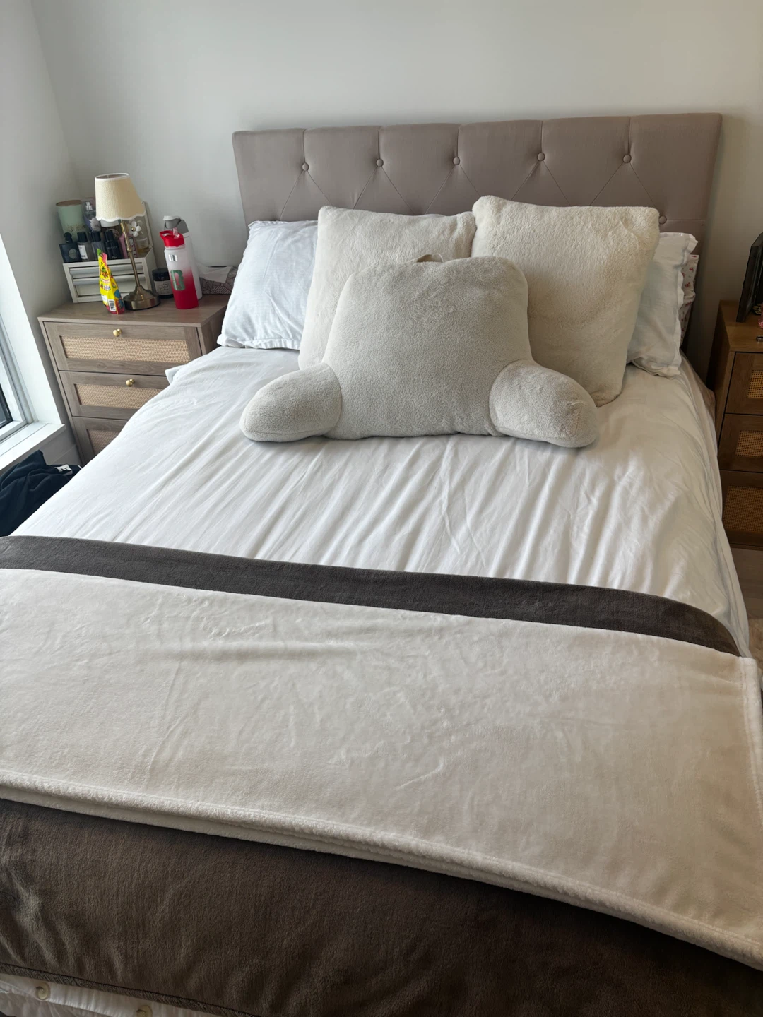 Tufted Upholstered Bed Frame and Mattress - photo 3
