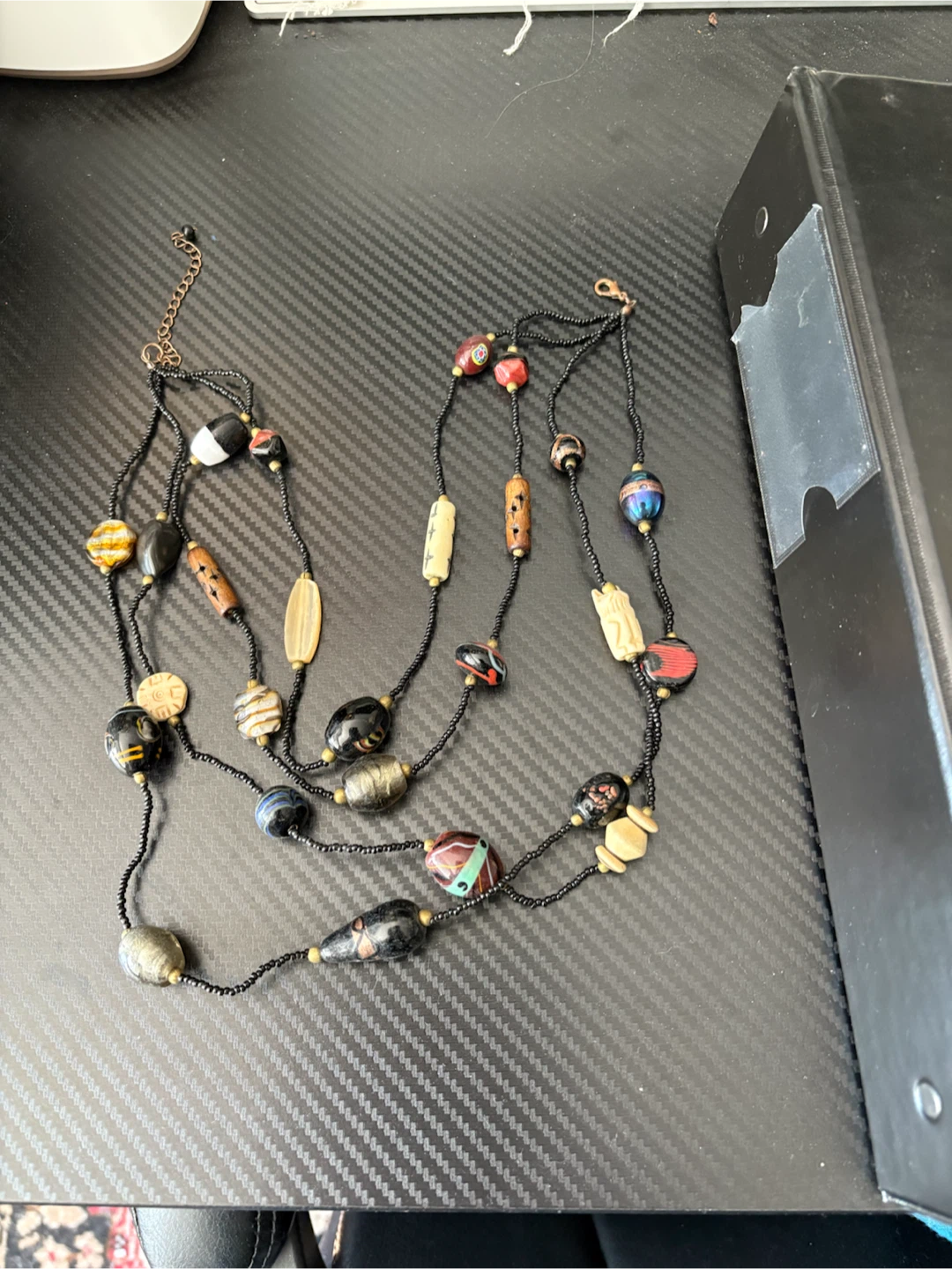 Multi-Strand Beaded Statement Necklace