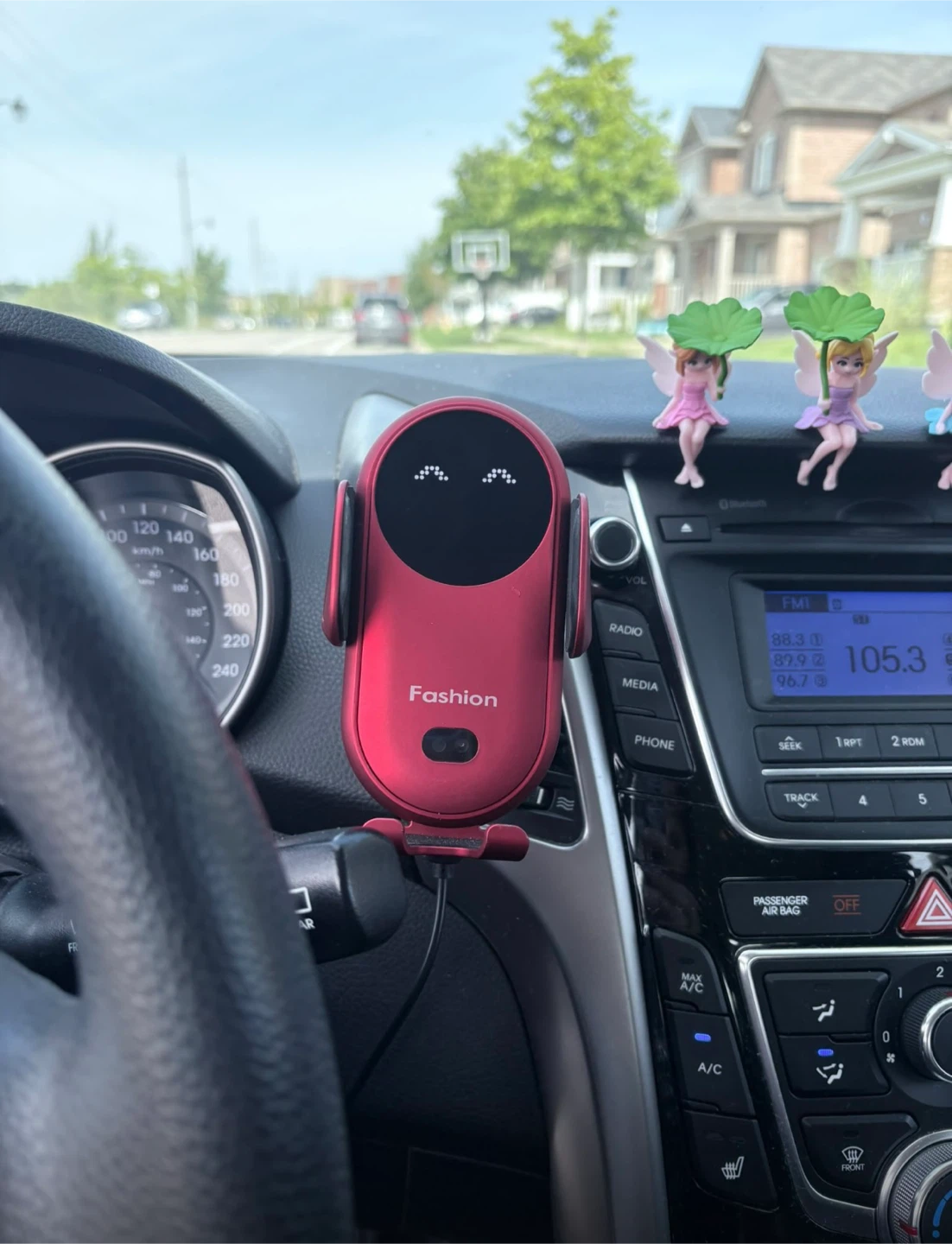Automatic Wireless Charging Car Phone Holder with Smart Sensor
