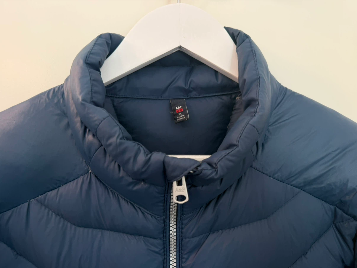 Abercrombie & Fitch Men's Slate Blue Quilted Ultra Puffer Jacket - photo 3