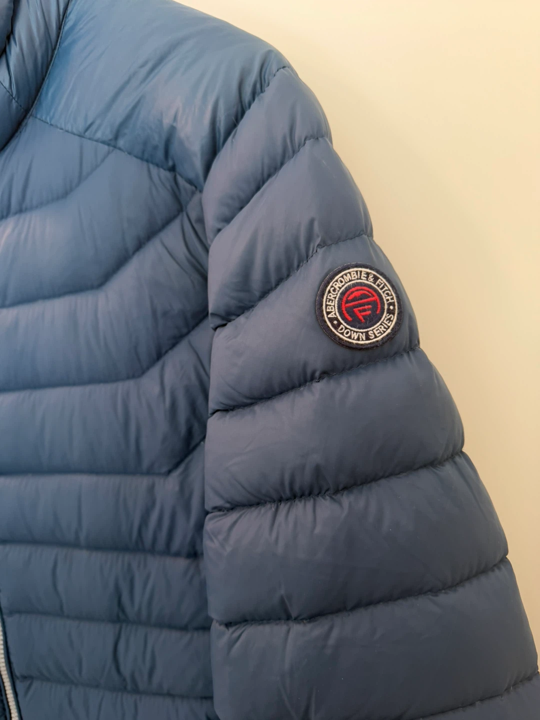 Abercrombie & Fitch Men's Slate Blue Quilted Ultra Puffer Jacket - photo 4