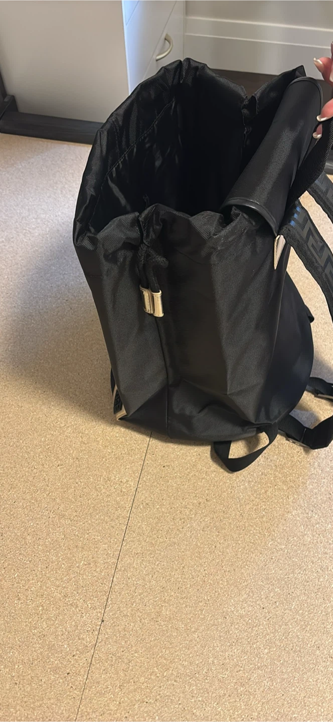 Versace Parfums Black Backpack