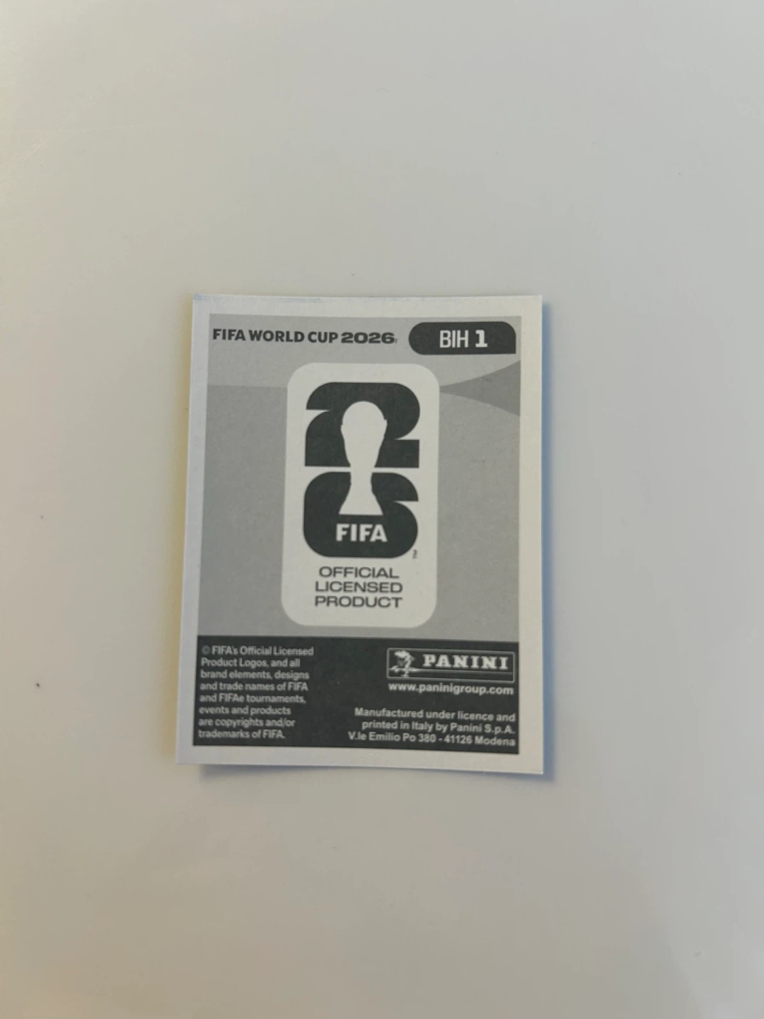 Panini FIFA World Cup 2026 Bosnia and Herzegovina Sticker - photo 2