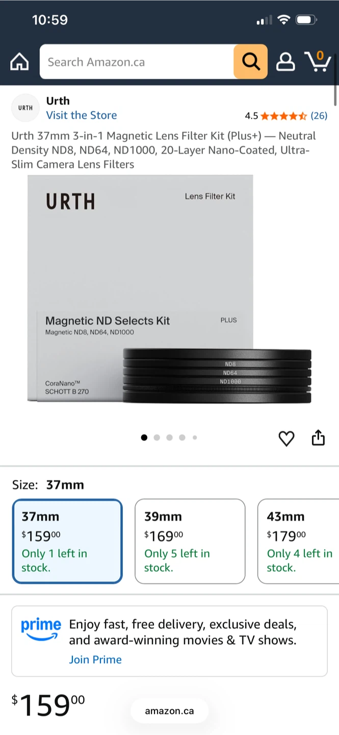 Urth 37mm 3-in-1 Magnetic Lens Filter Kit - photo 3
