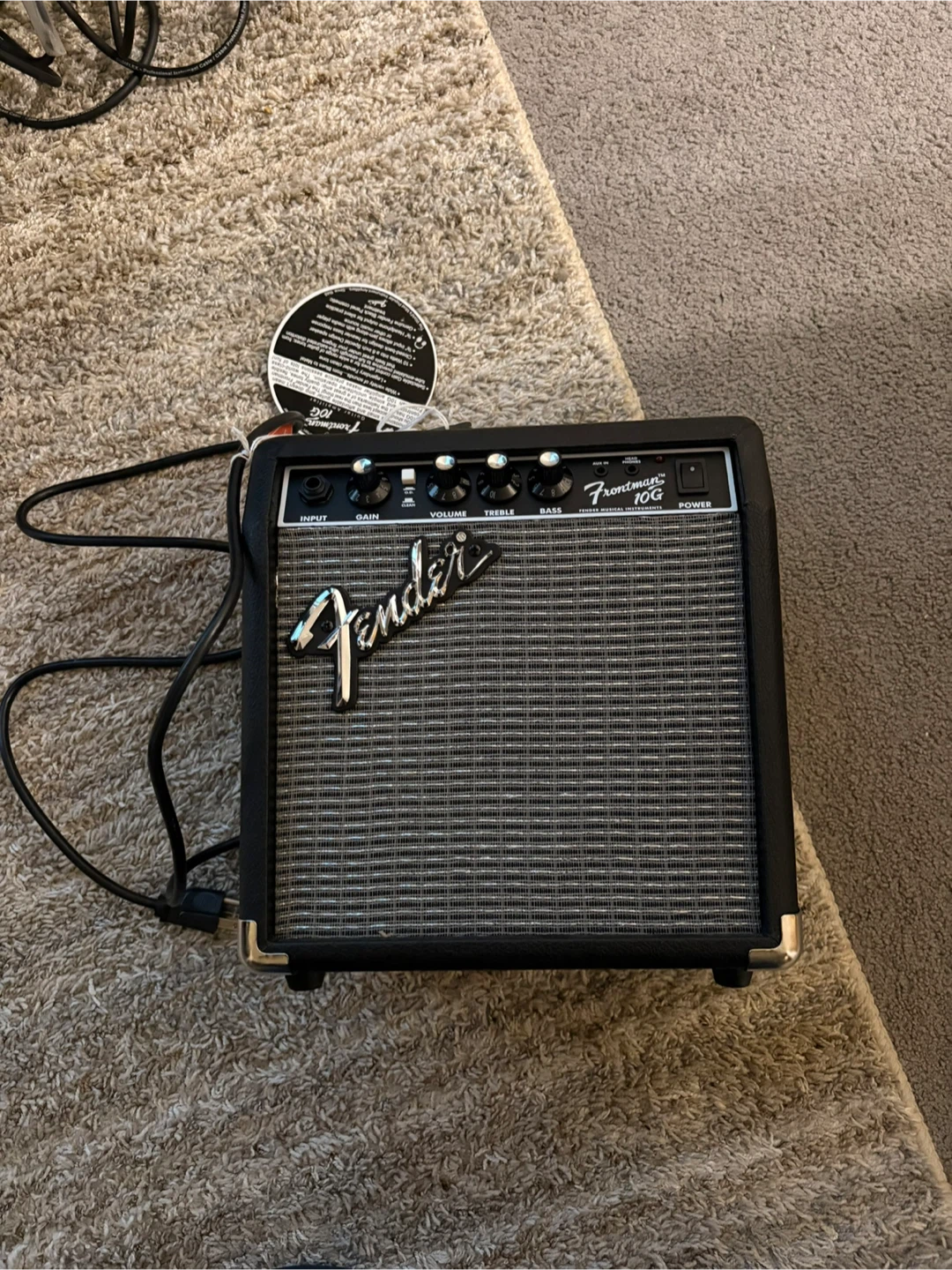 Squier Mini Electric Guitar and Fender Frontman 10G Amp - photo 4
