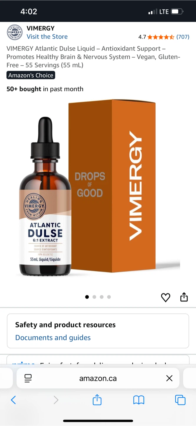 Vimergy Atlantic Dulse Liquid Extract 55 mL - photo 2