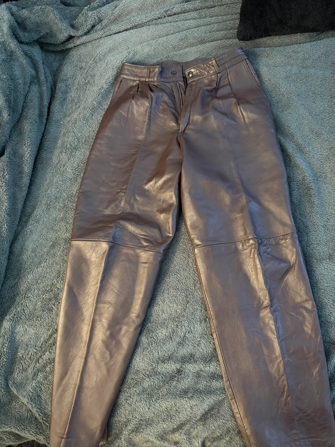 Vintage Brown Leather Trousers