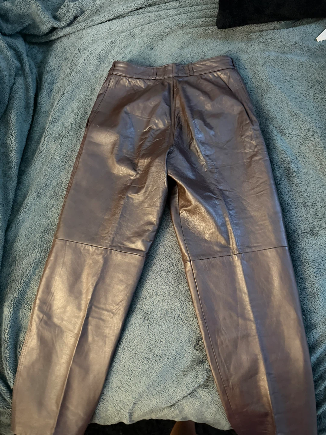 Vintage Brown Leather Trousers - photo 2