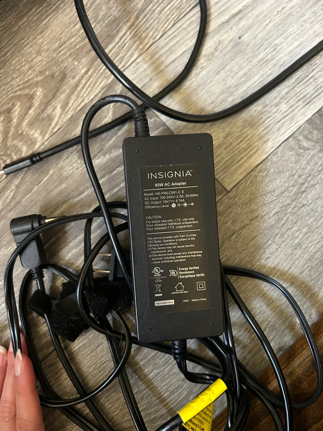 Insignia 90W AC Adapter NS-PWLC591-C E
