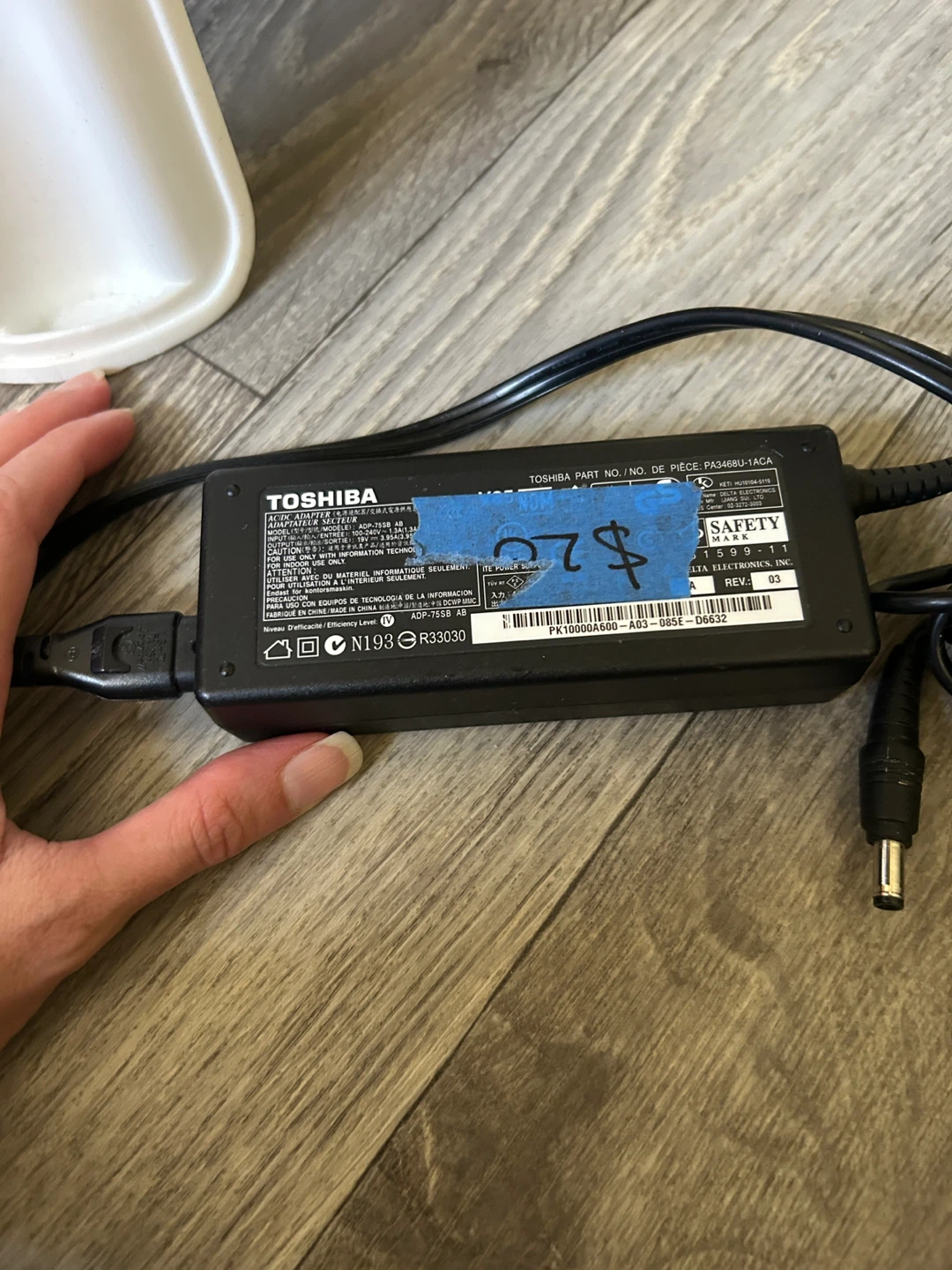 Toshiba Laptop AC Adapter PA3468U-1ACA