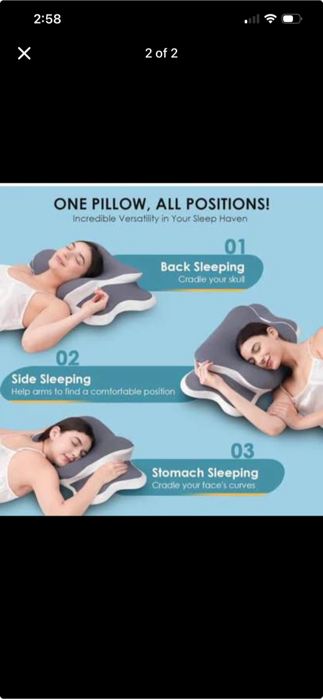 Versatile Multi-Position Ergonomic Sleep Pillow - photo 2