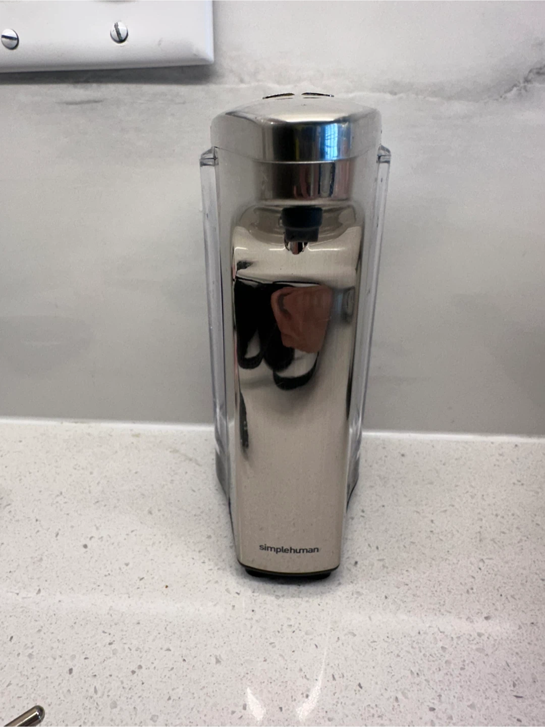 Simplehuman Touch-free 8 oz Sensor Liquid Soap Dispenser - photo 2