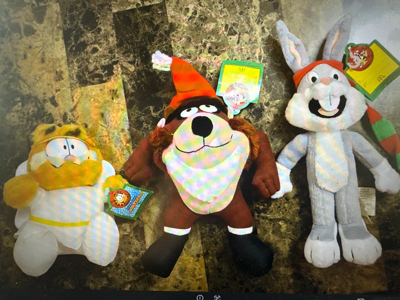 Set of 3 Vintage McDonald's Holiday Plush Toys