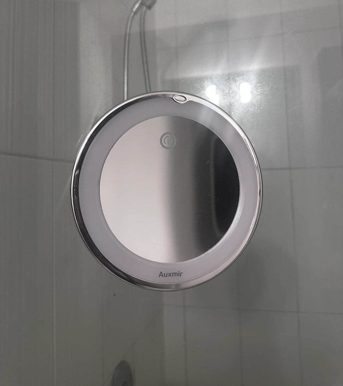 Auxmir LED Lighted Suction Mirror 10X