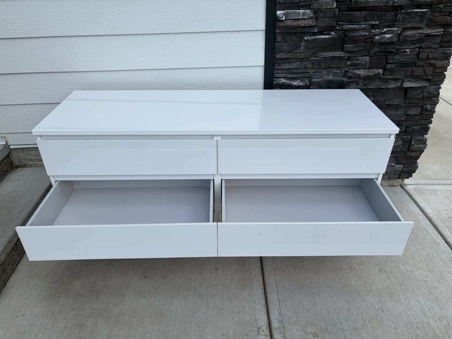 white dresser with 6 drawers - photo 3