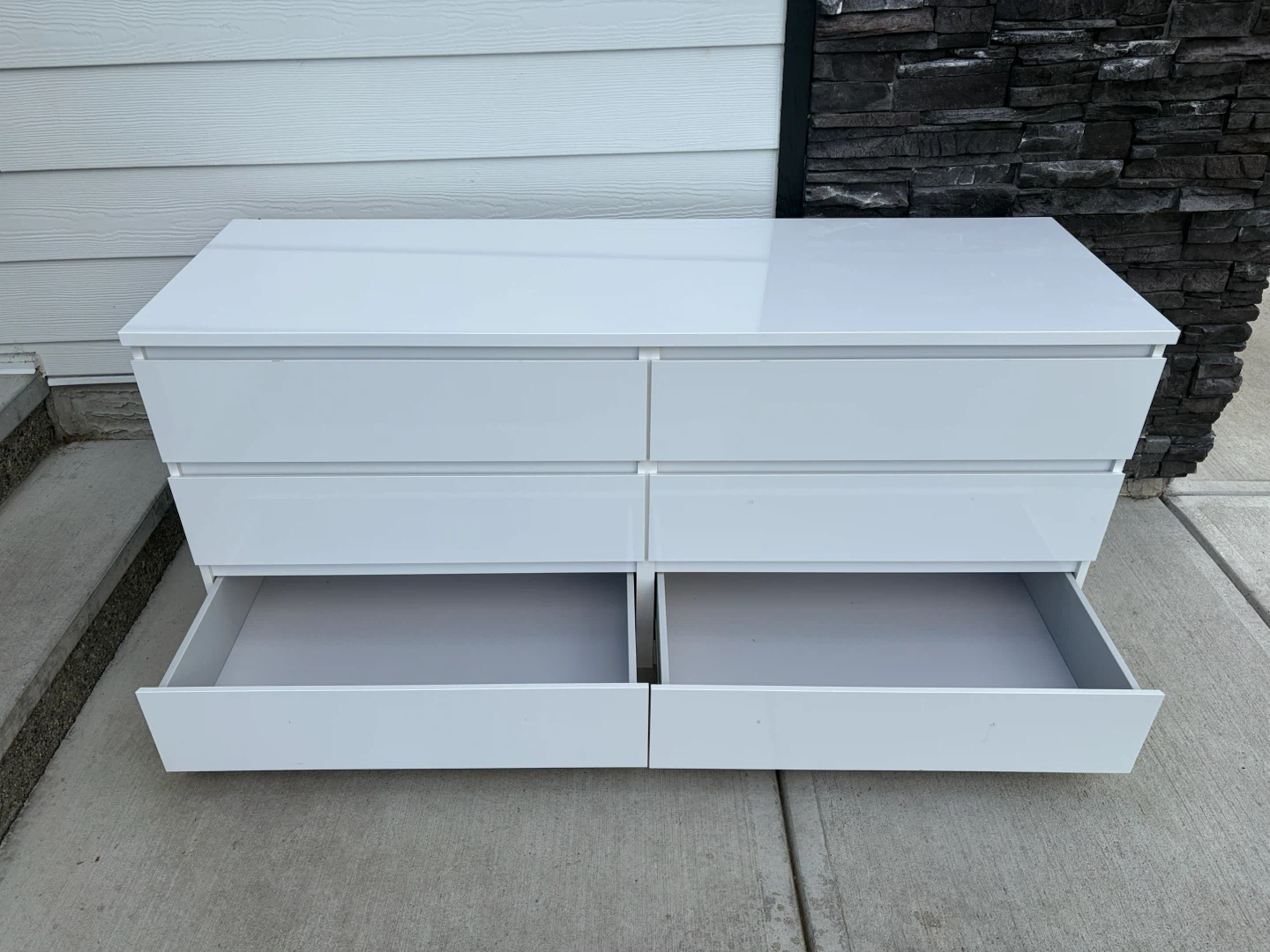 white dresser with 6 drawers - photo 4