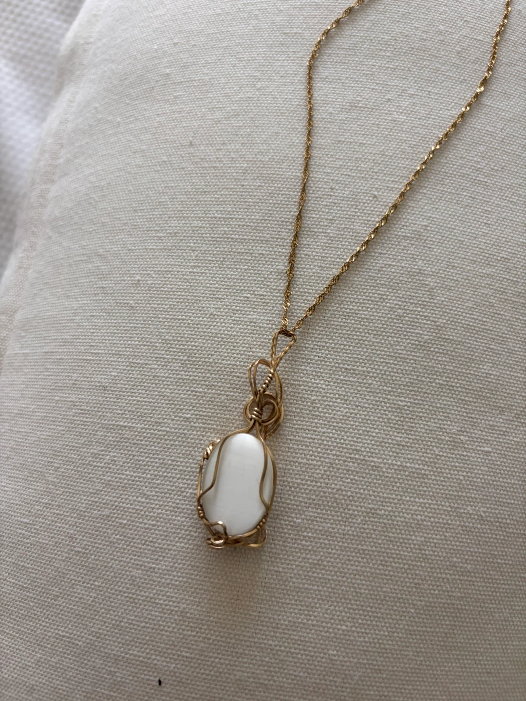 Wire-wrapped pendant handmade - photo 2