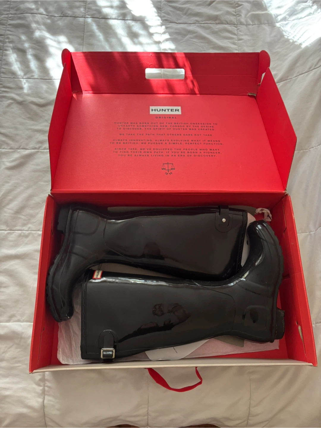 Hunter Original Gloss Boots Black