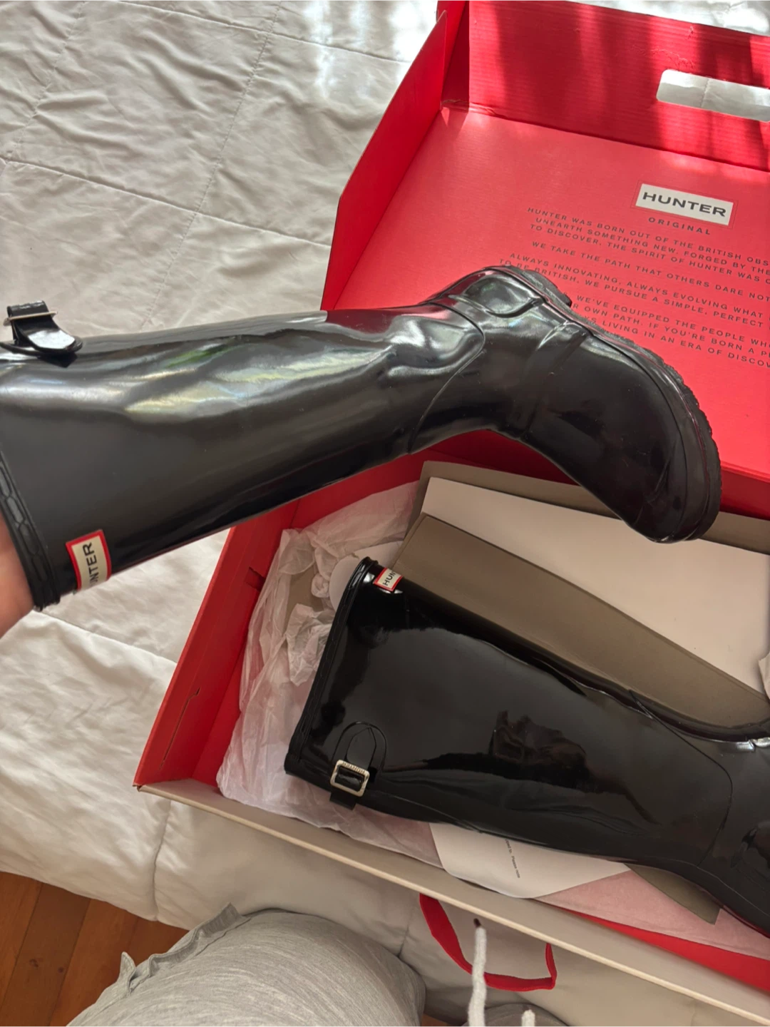 Hunter Original Gloss Boots Black - photo 2