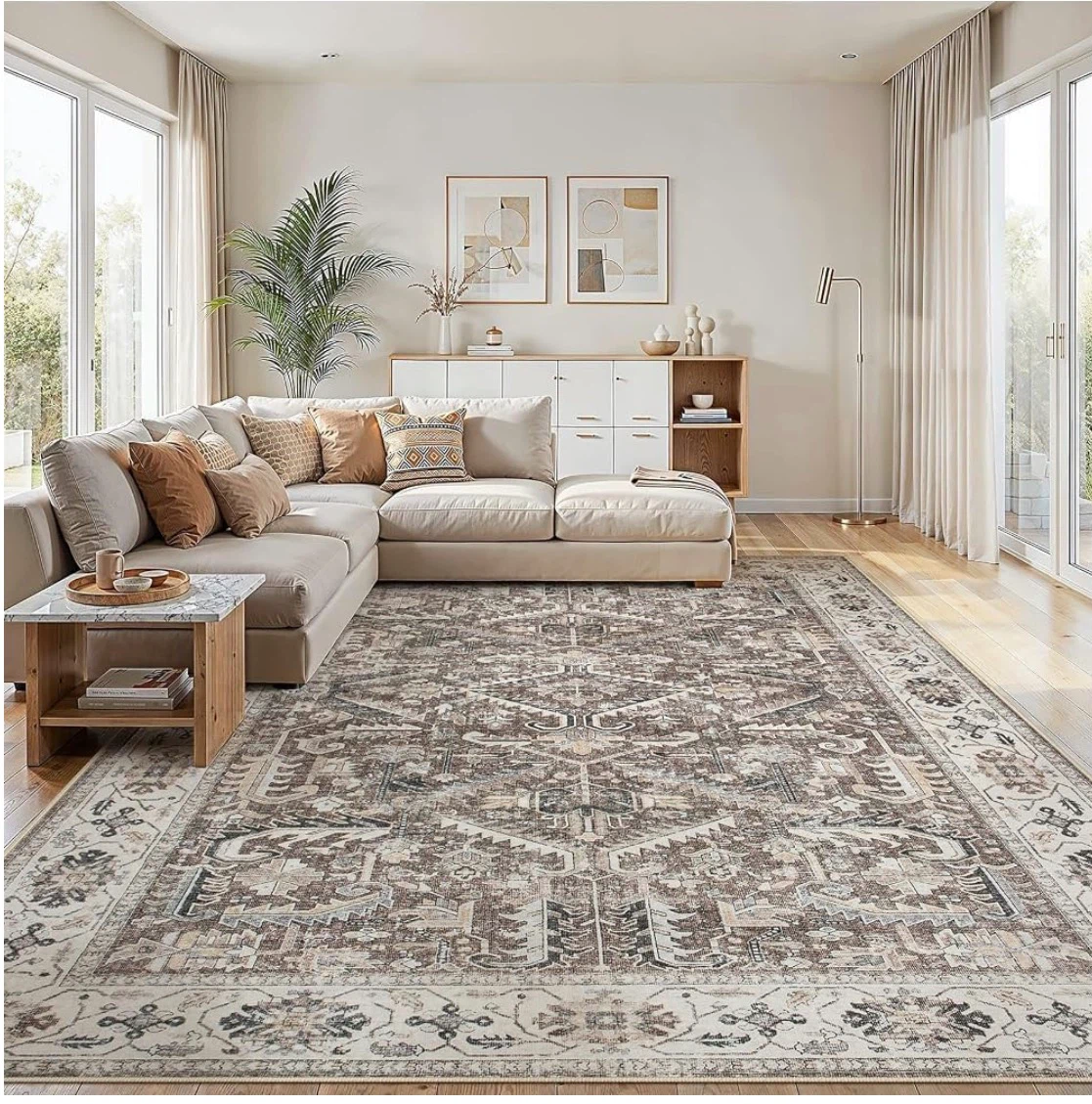 Machine Washable Area Rug 10x14 ft
