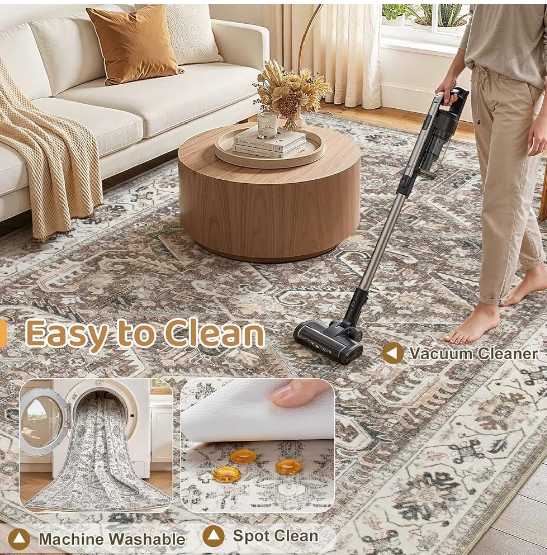 Machine Washable Area Rug 10x14 ft - photo 2