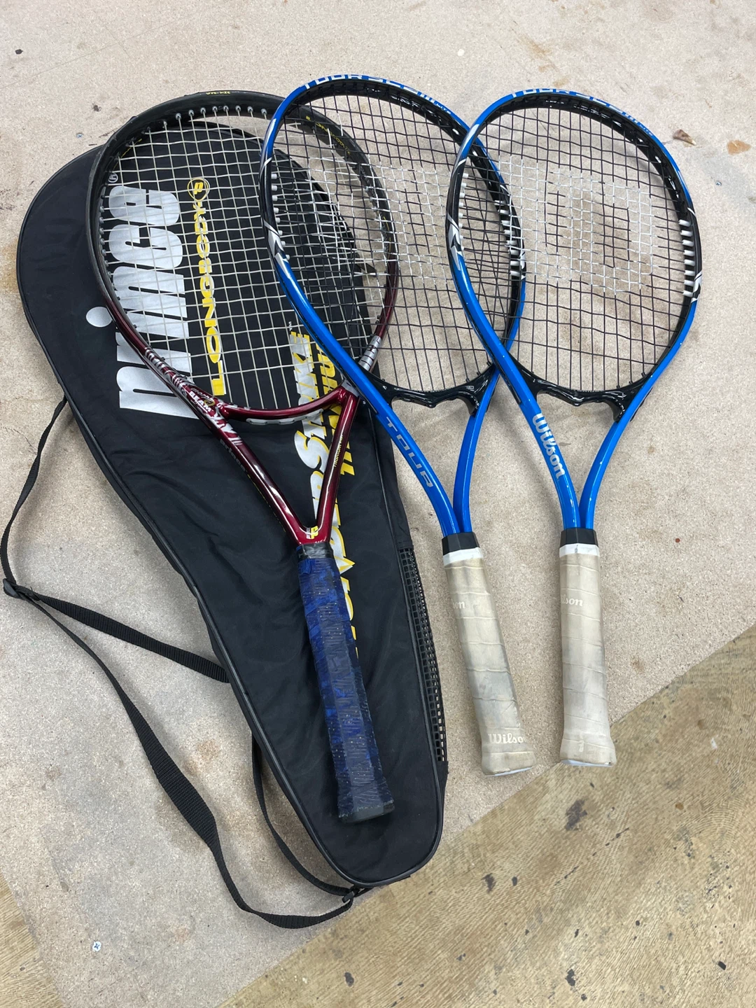 Set of 3 Tennis Rackets (2 Wilson, 1 Prince) - photo 2