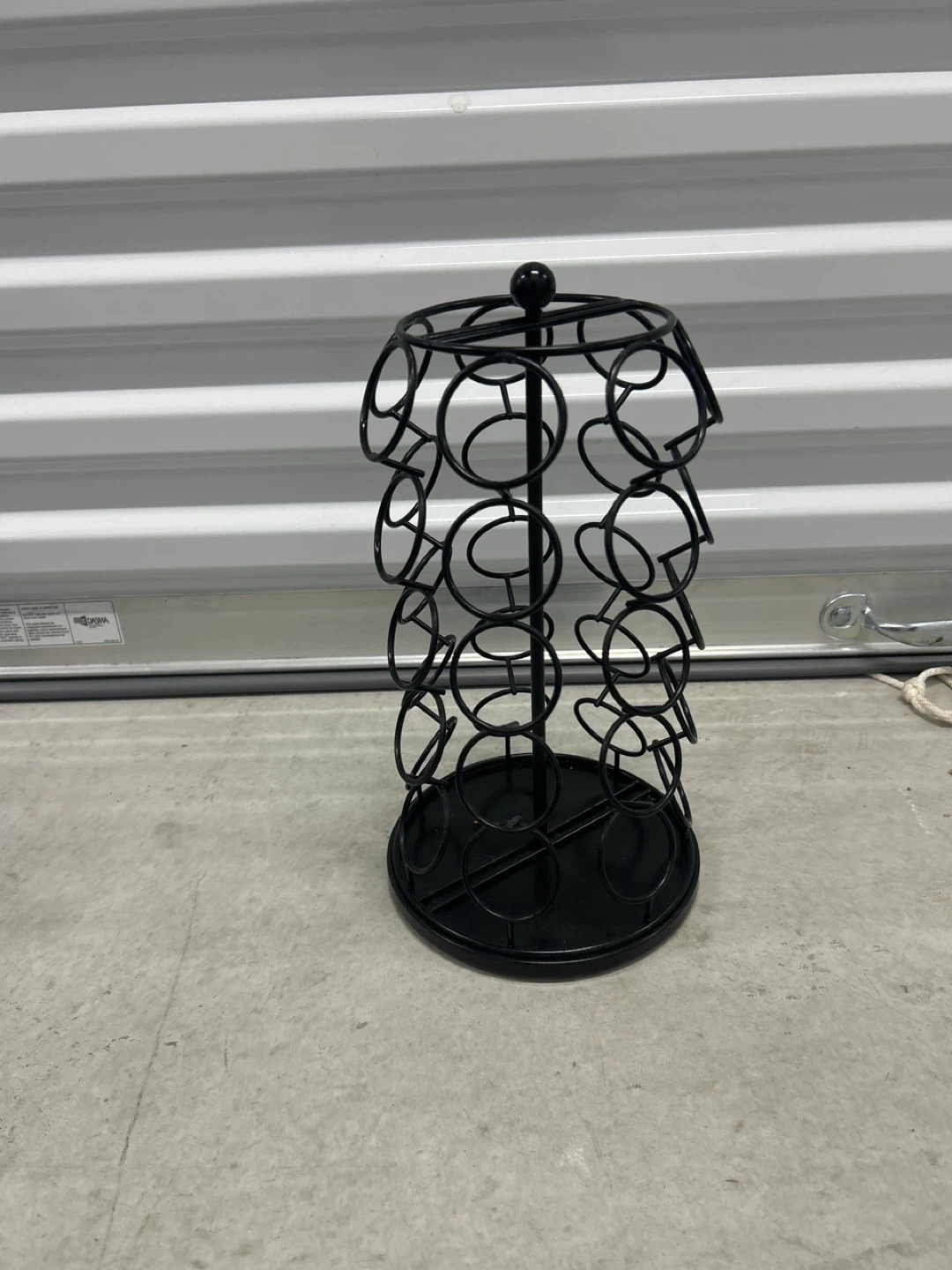 Black Wire Rotating Coffee Pod Holder