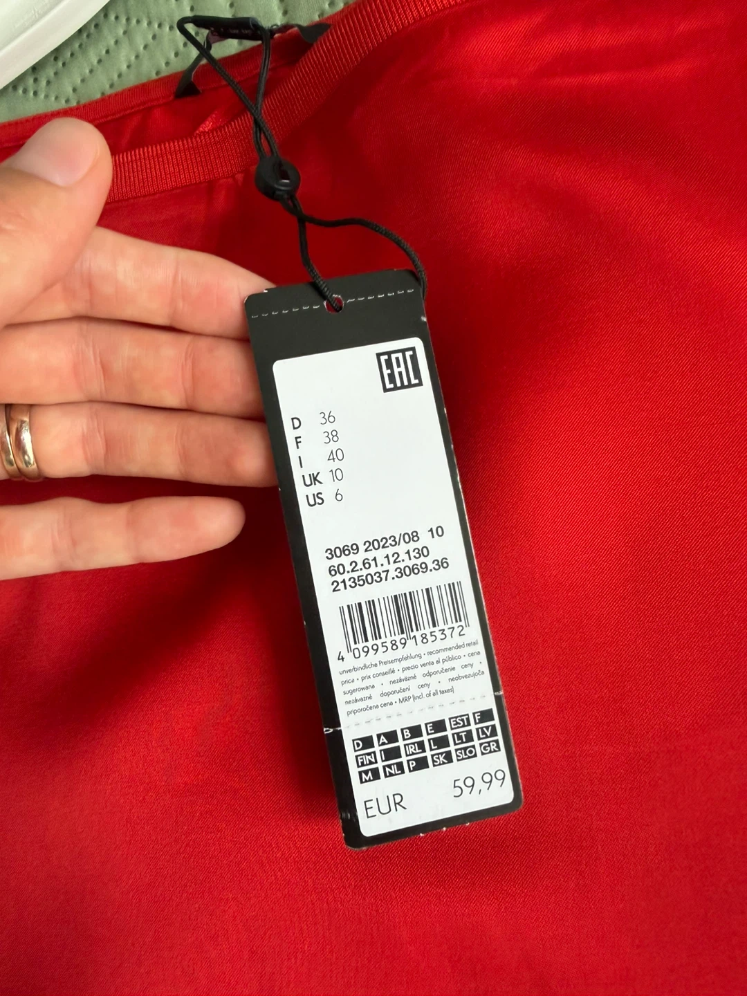 Comma Red Sleeveless Top - photo 2