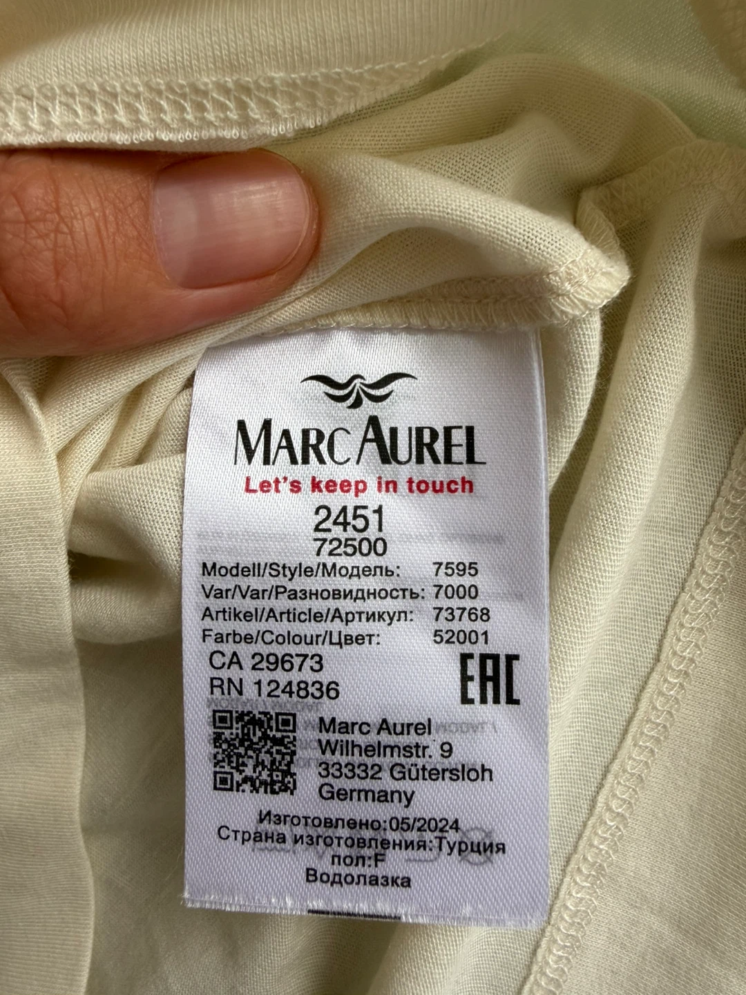 Marc Aurel White Long Sleeve Top - photo 3