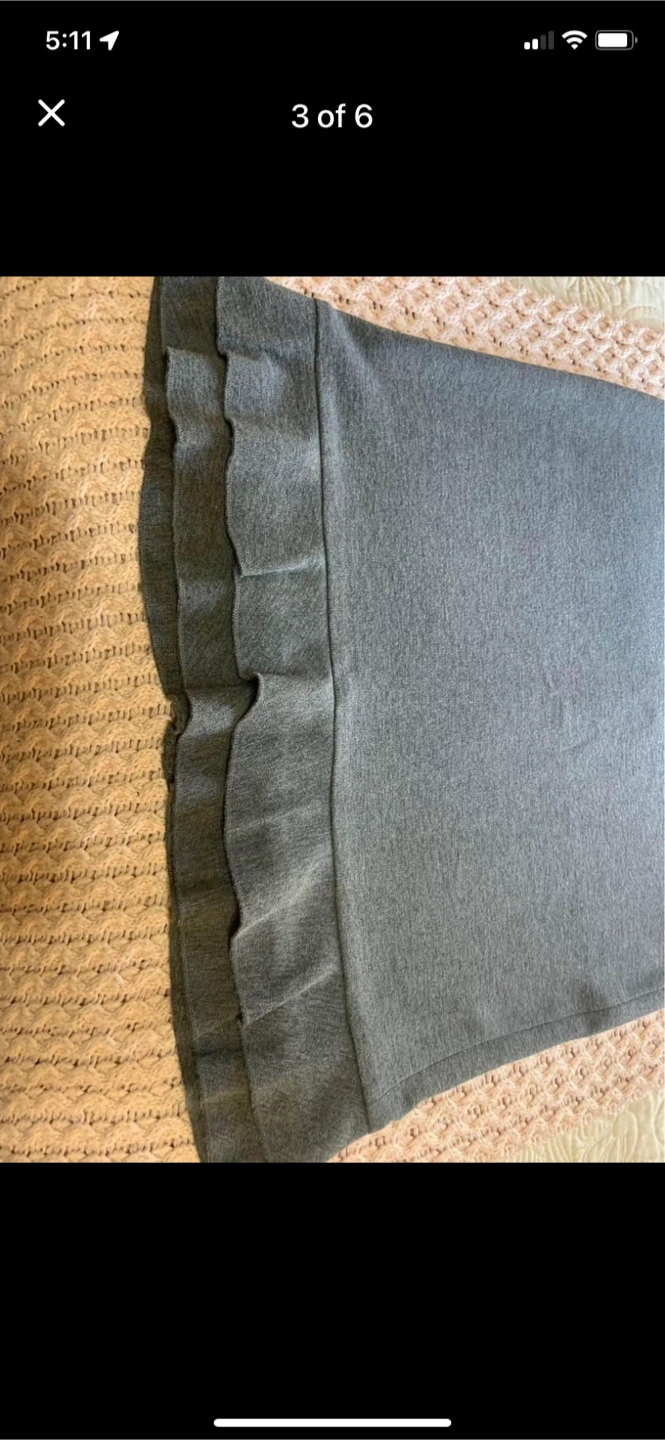 Vintage (1999 ) Club Monaco Grey Ruffle Skirt - photo 3