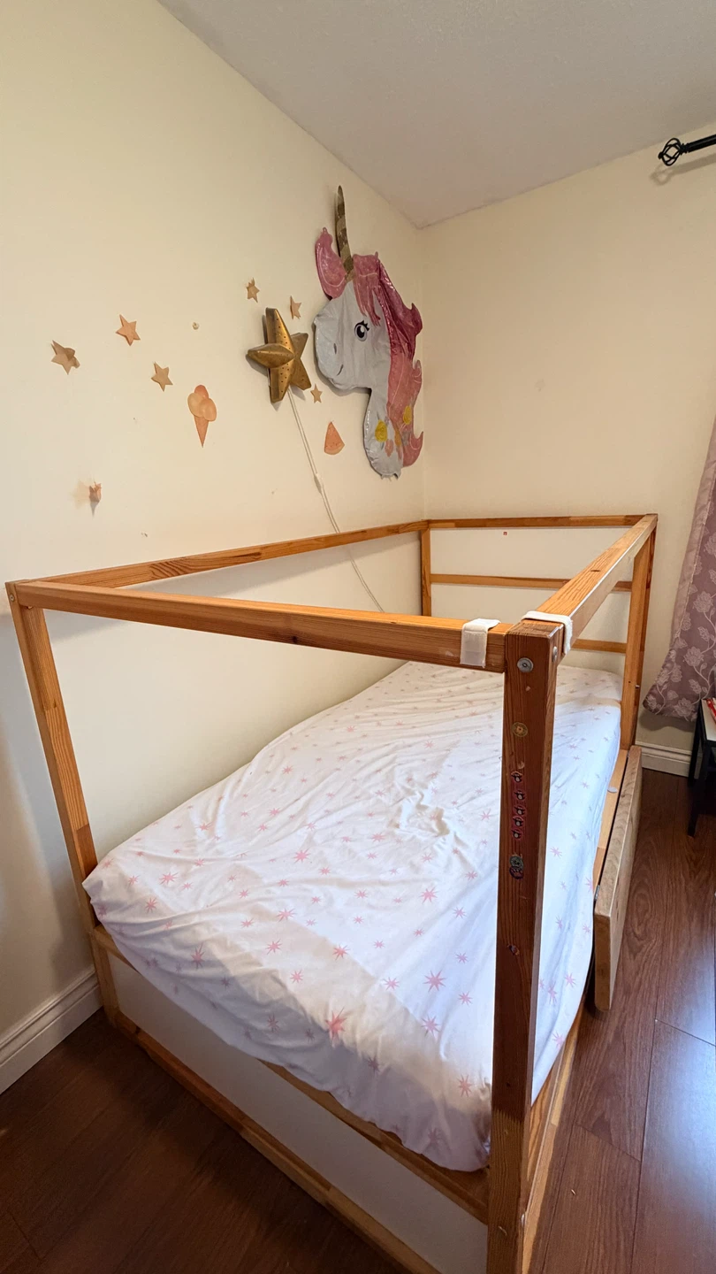 IKEA KURA reversible bed frame with canopy - photo 3