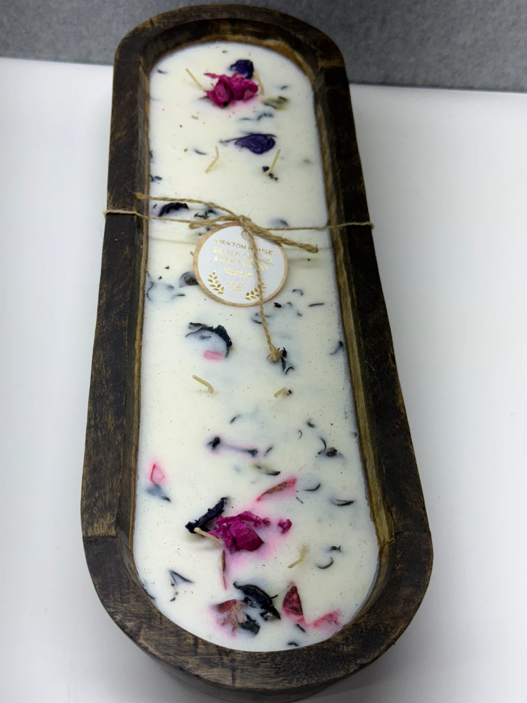 Kirkton House Salted Orchid & Driftwood Dough Bowl Candle