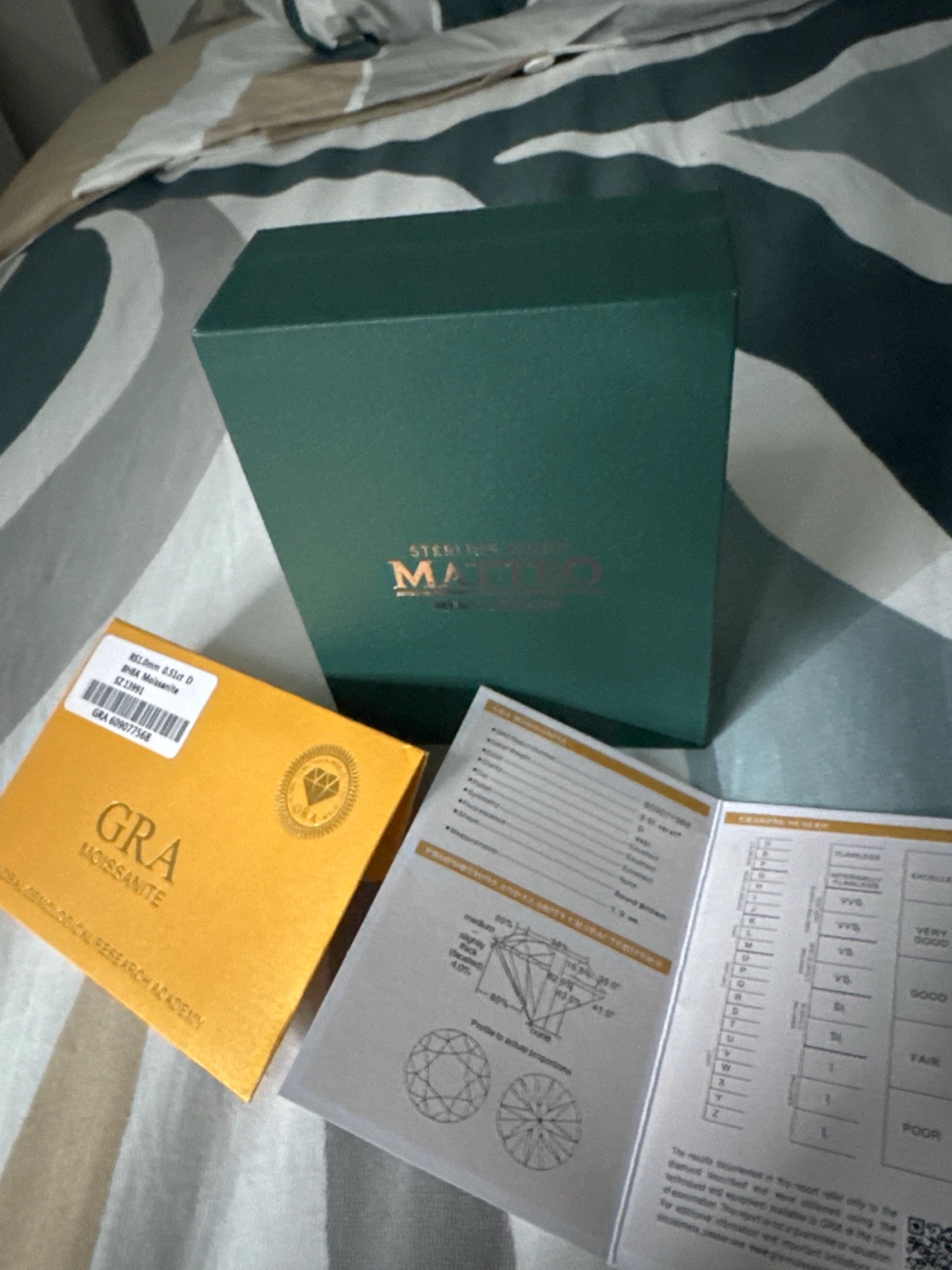 GRA Moissanite Cross Necklace with Box and Certificate - photo 4
