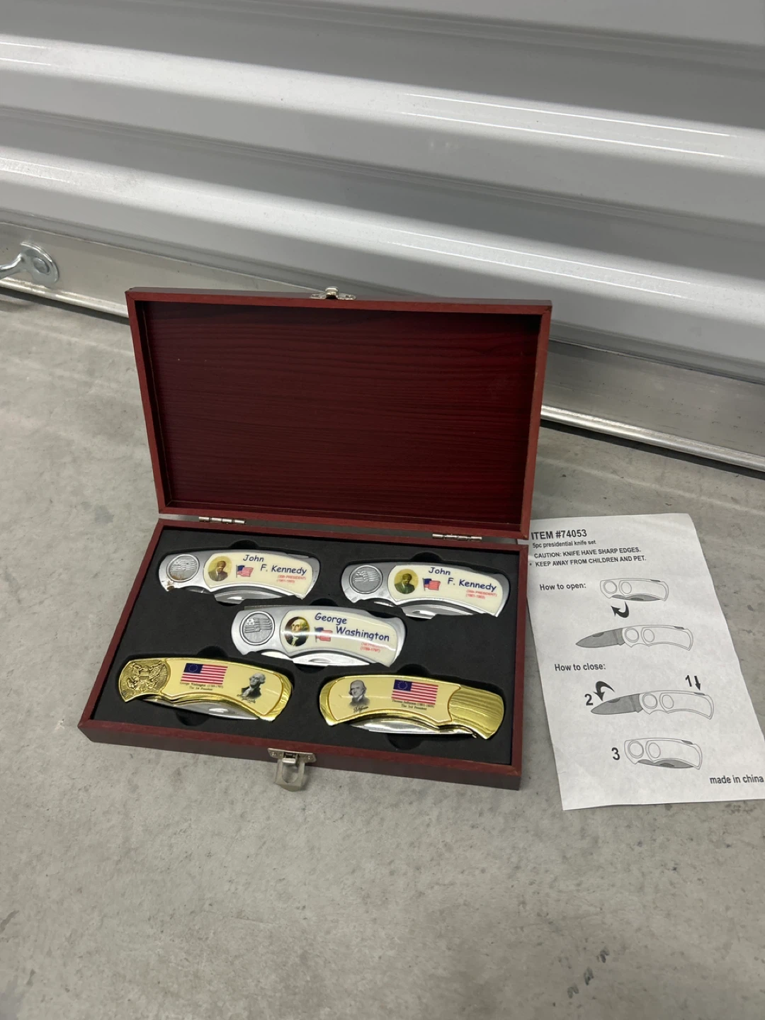 5-Piece Presidential Pocket Knife Set