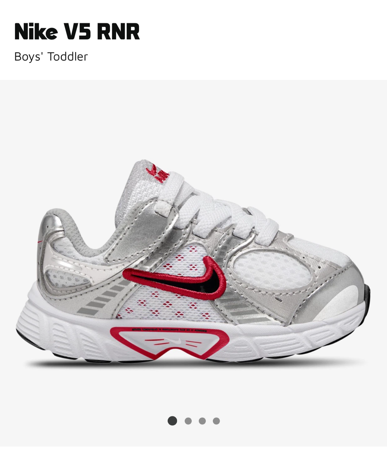 Nike V5 RNR Boys' Toddler Shoes size 4c