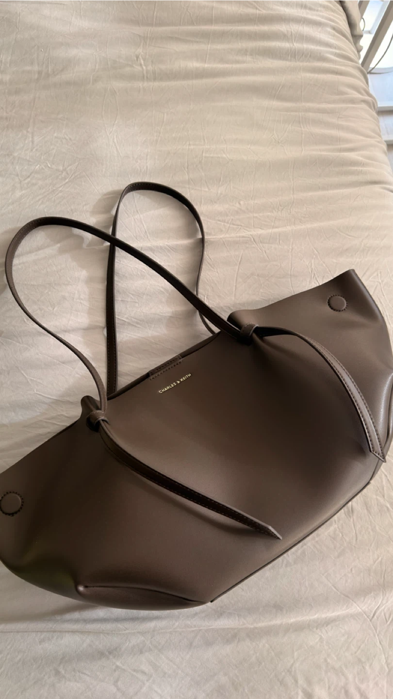 Charles & Keith Calla Tote Bag - Dark Moss