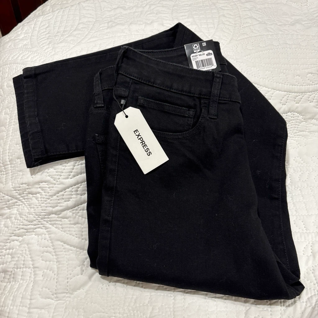 Express Black Jeans Size 30x30