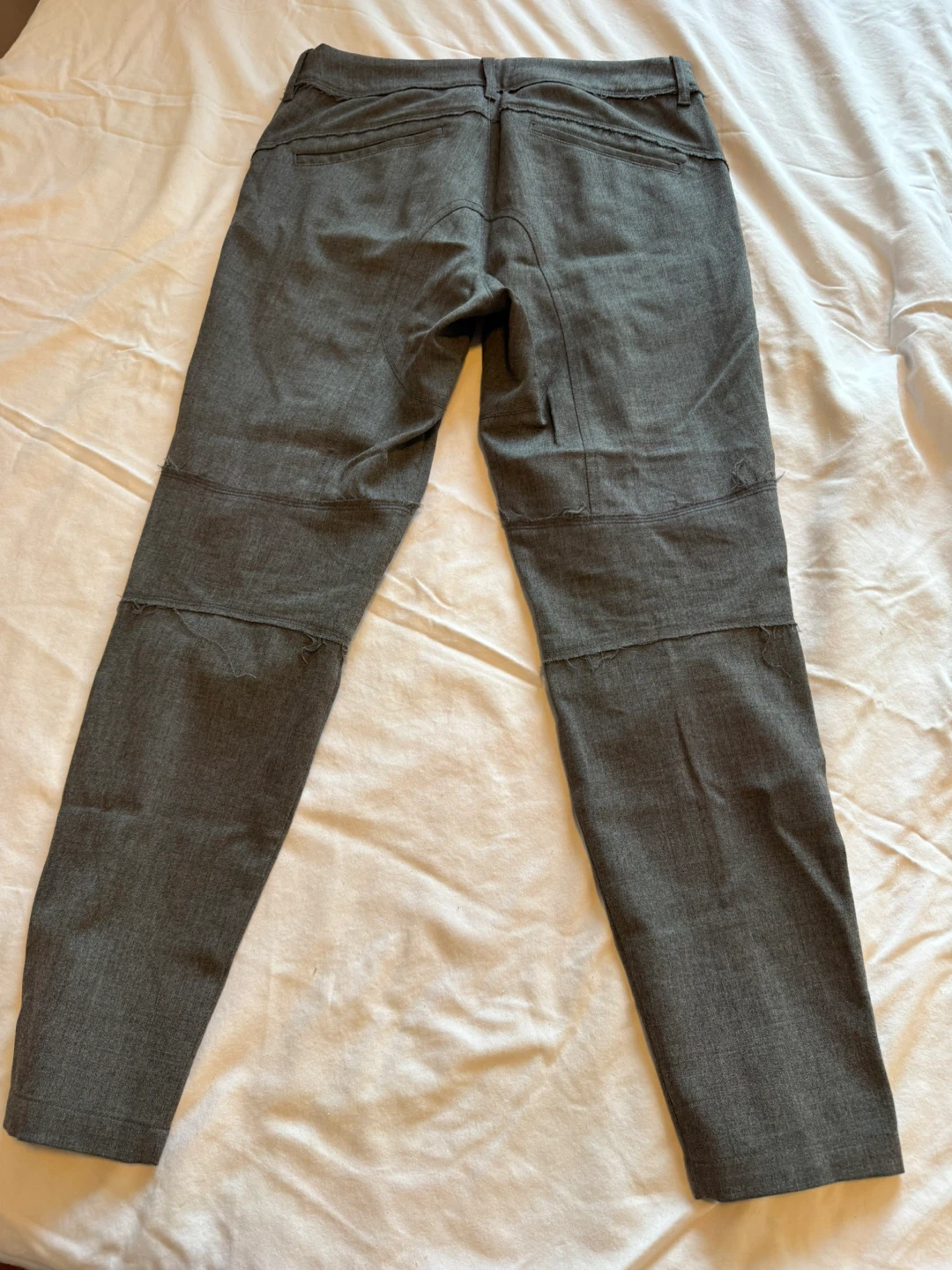 McQ Alexander McQueen Grey Biker Wool Trousers - photo 2