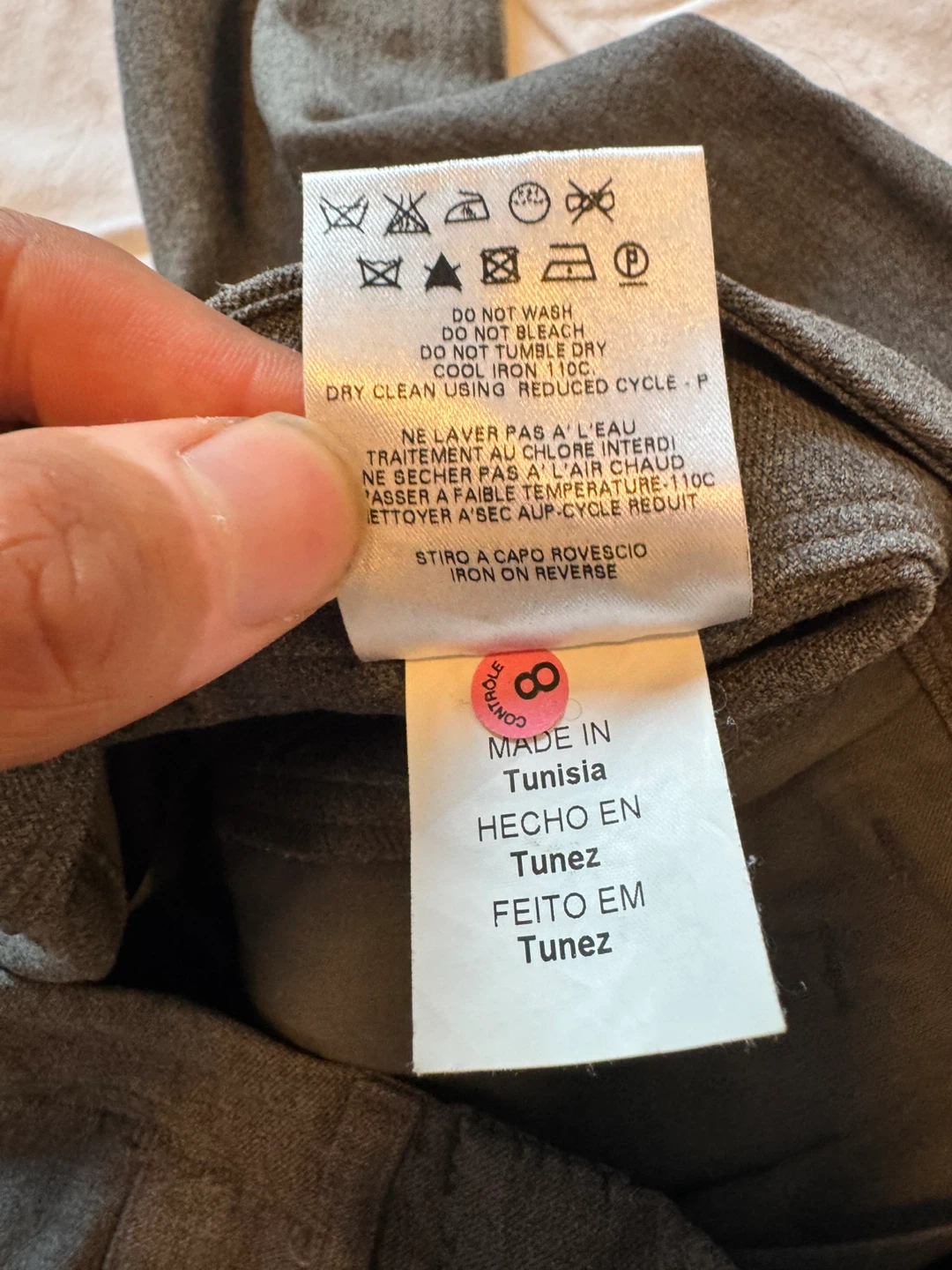 McQ Alexander McQueen Grey Biker Wool Trousers - photo 5