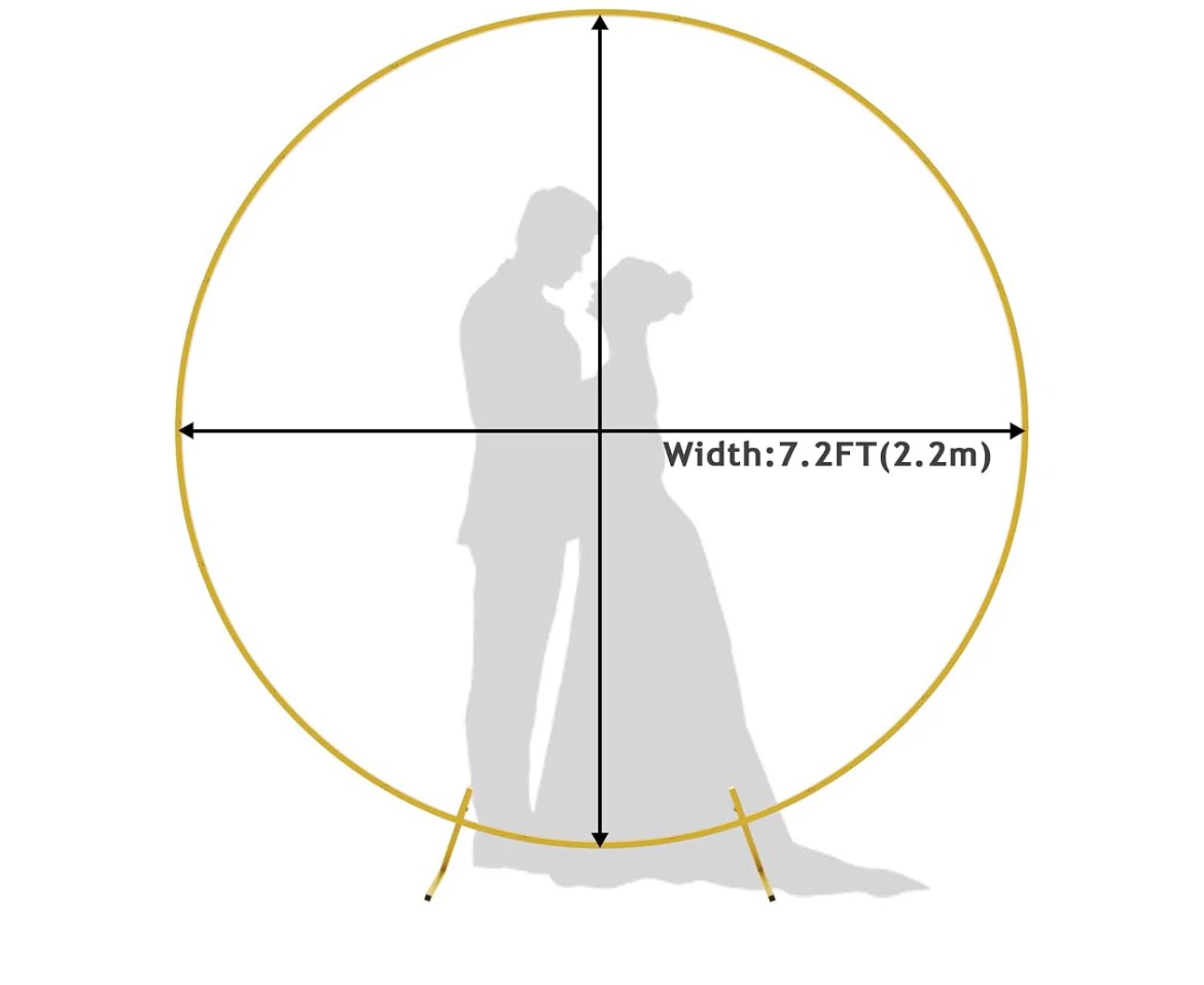 Gold Metal Round Backdrop Stand - photo 2