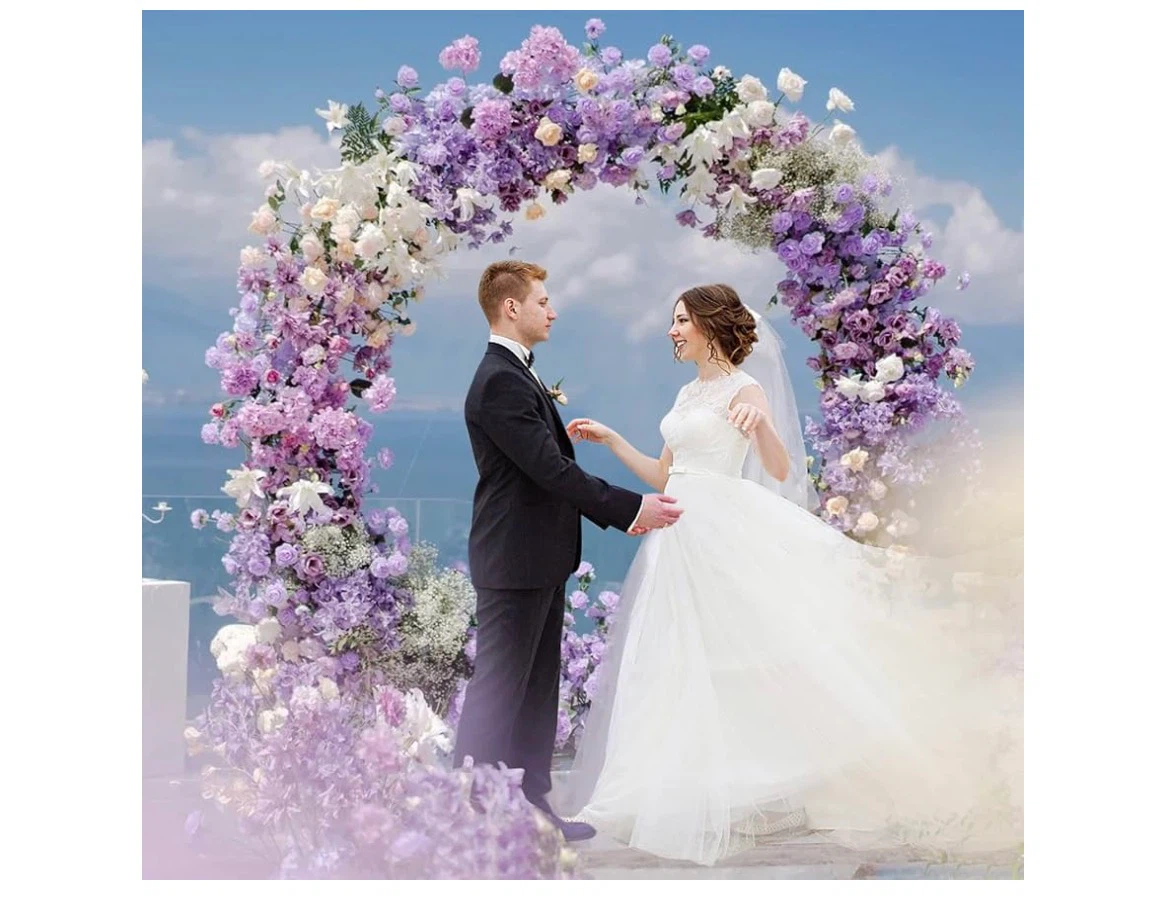 Gold Metal Round Backdrop Stand - photo 3