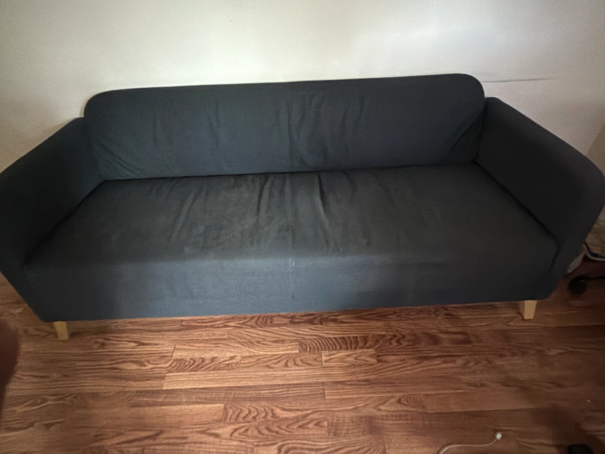 IKEA Linanas Dark Grey Fabric Sofa - 2 sets