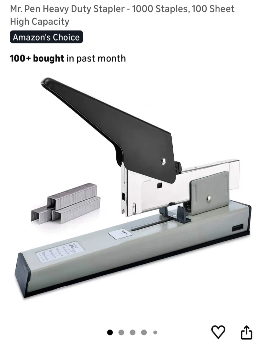Mr. Pen Heavy Duty Stapler - 100 Sheet High Capacity