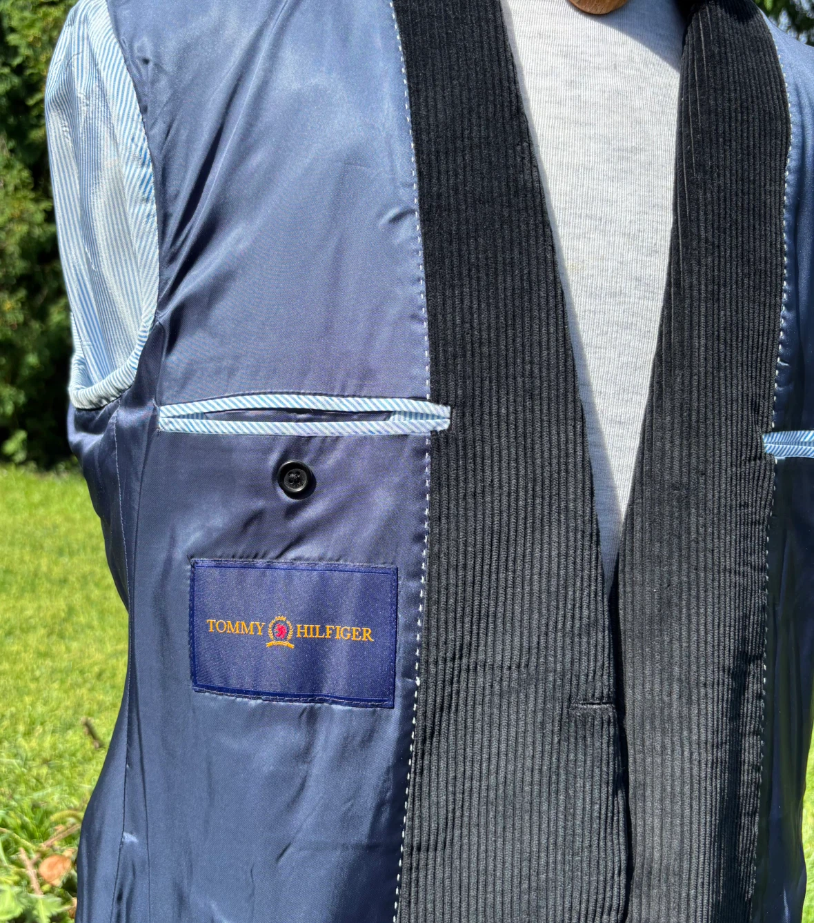 Tommy Hilfiger Black Corduroy Blazer 44R - photo 2