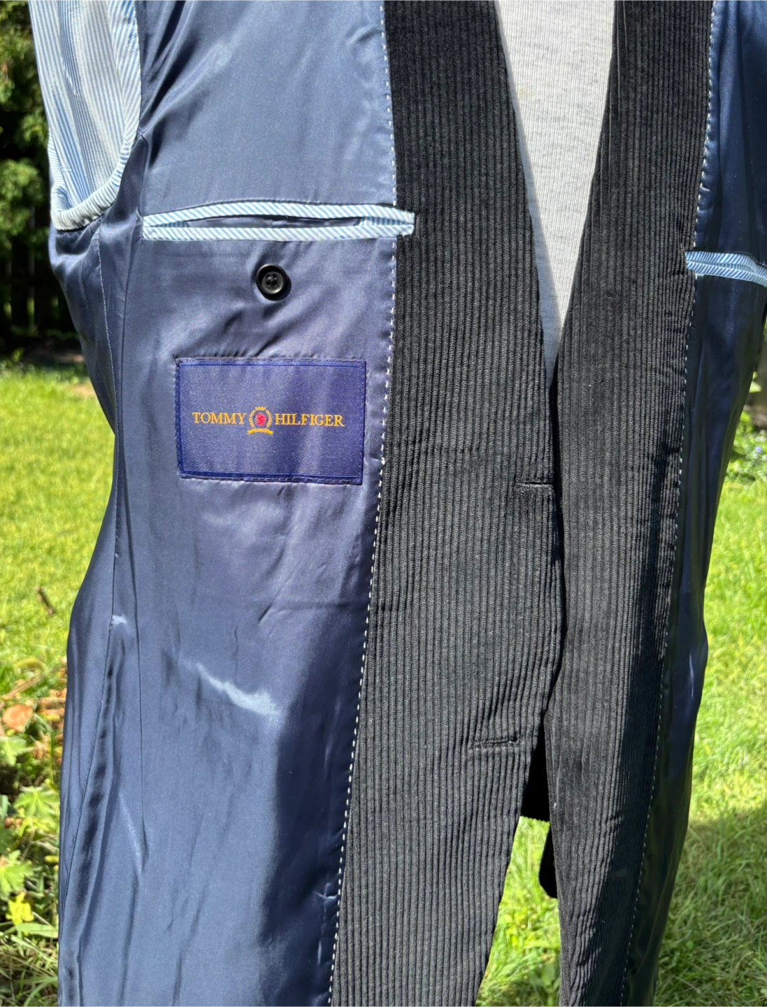 Tommy Hilfiger Black Corduroy Blazer 44R - photo 3