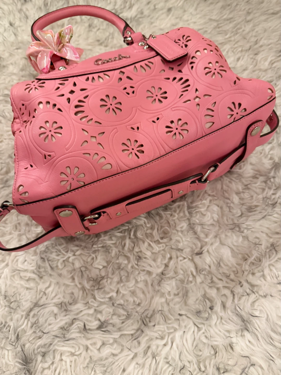 Coach ‘Ashley’ Floral Satchel - Pink - photo 2
